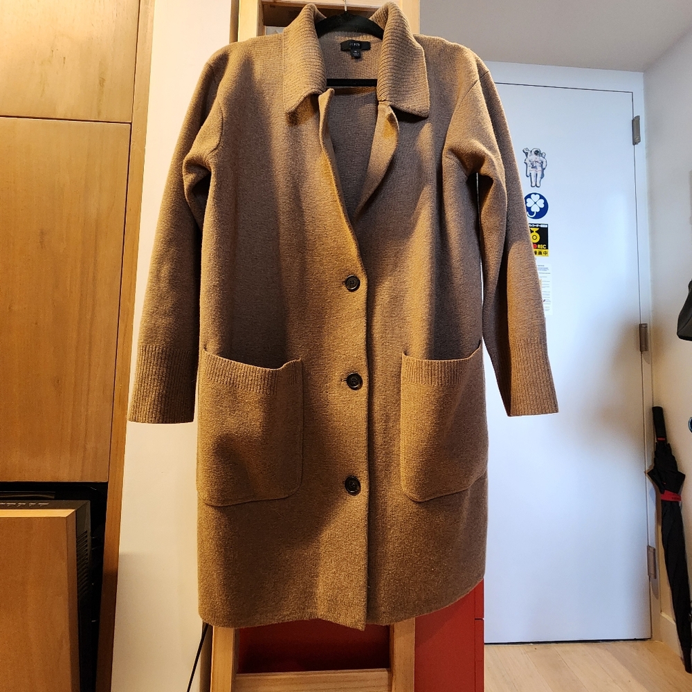 Jcrew knit cardigan/house coat medium
